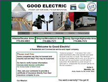 Tablet Screenshot of goodelectric.com